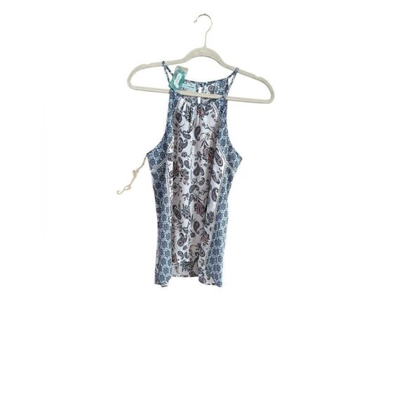 Maurices Blue Sleeveless Halter Blouse Medium NWT - Picture 2 of 9